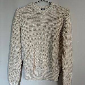 White/cream Crew Neck Sweater